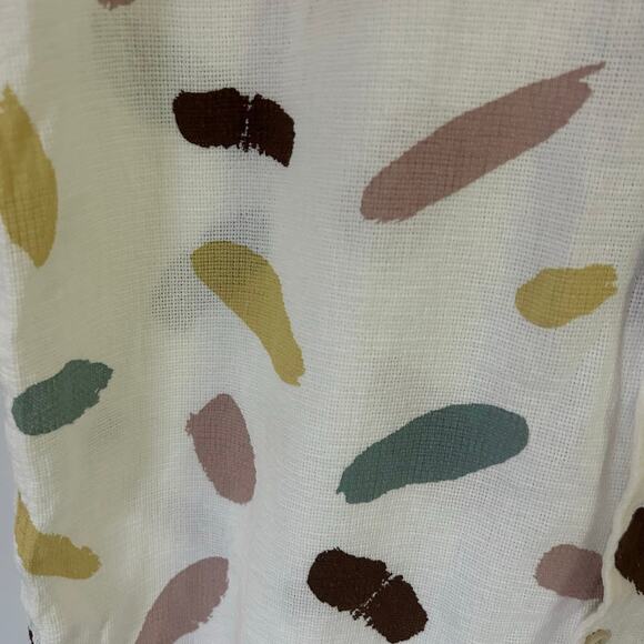 Folk Men's Button Up Textured Contour Cotton Short Sleeve Top M Medium New - Picture 3 of 8